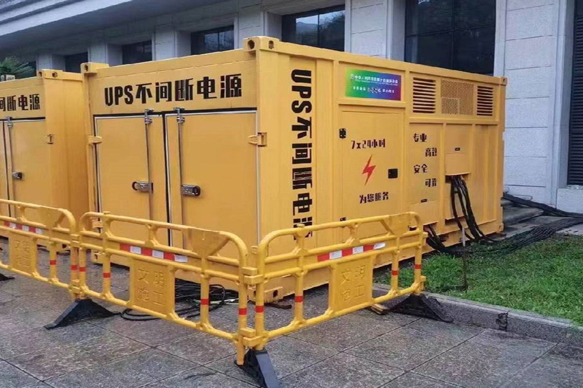 平顺发电机租赁施工现场
