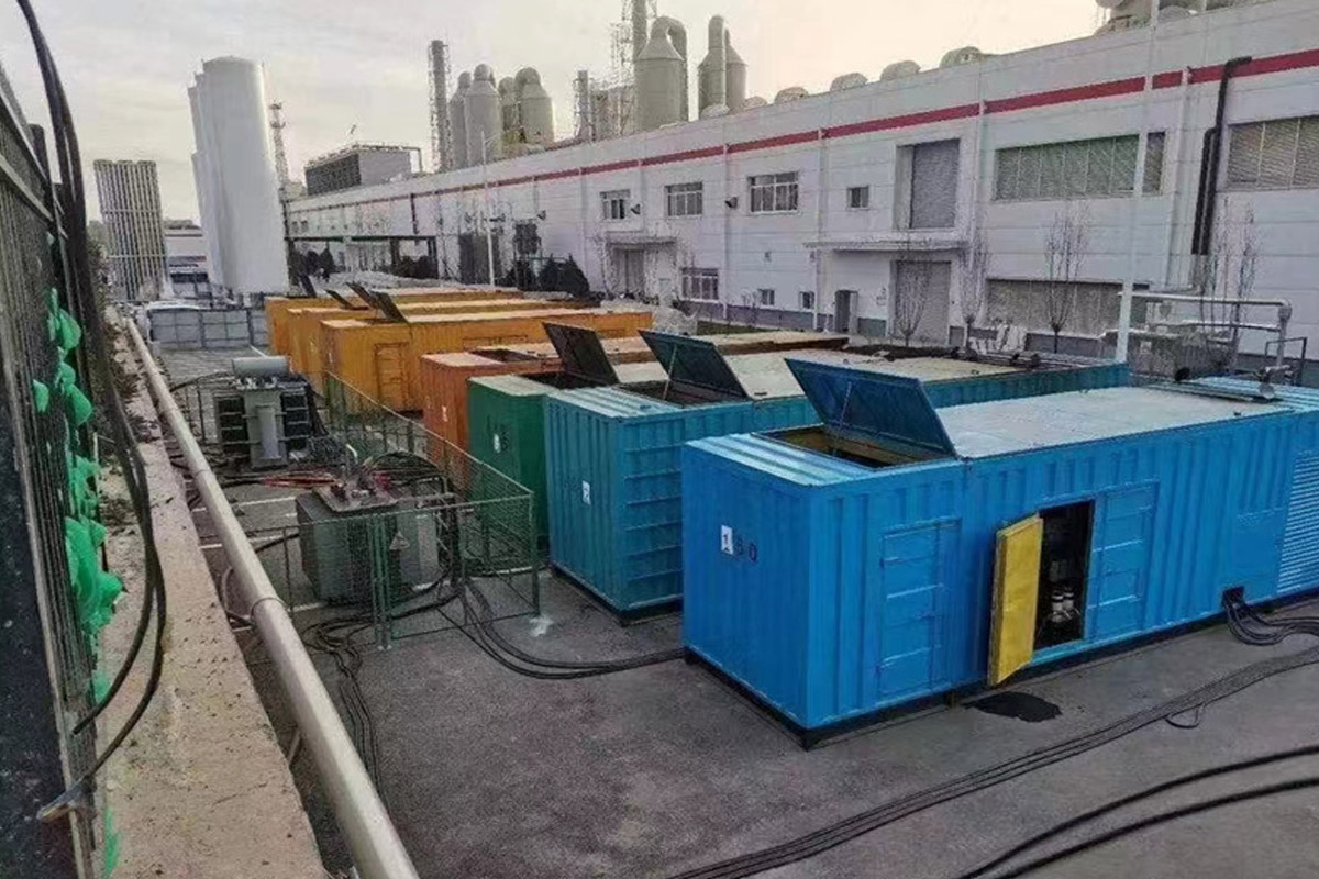平顺发电机租赁施工现场